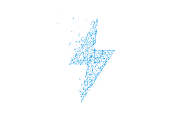 Polygon-Blitz als Symbol für Aufmerksamkeit, Energie und die begrenzten Ressourcen menschlicher Wahrnehmung.